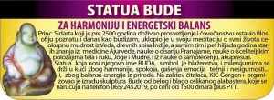 STATUA BUDE SA POZLACENOM NITI, knjiga Jasne Jojic, narucuje se na telefon 065 216-416-0