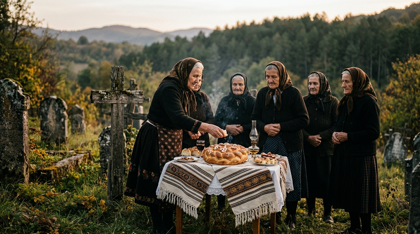 Most između dva sveta: Običaj pomane (Pomană) i ritualno hranjenje duša u tradiciji Vlaha
