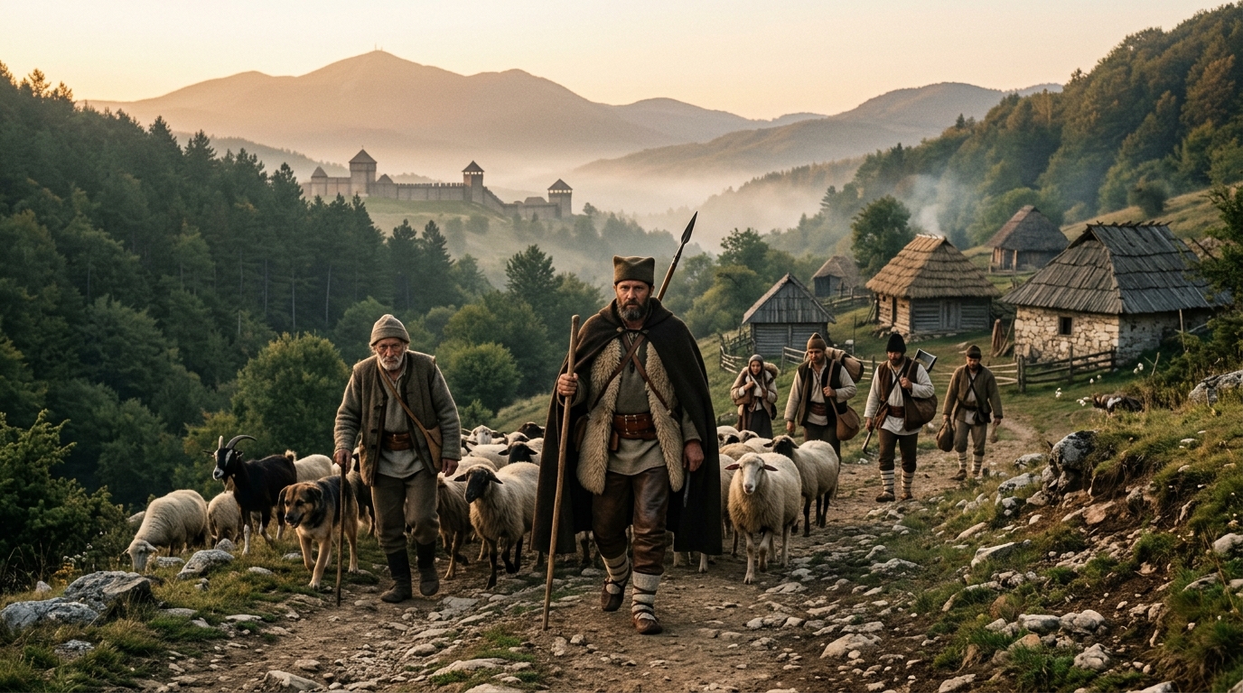Svetlost i senke: Vlasi u srednjem veku: Od stočara do čuvara granica u tradiciji Homolja